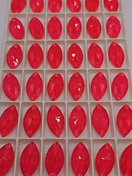 Лодочки Неон Красный коралл 9*18мм