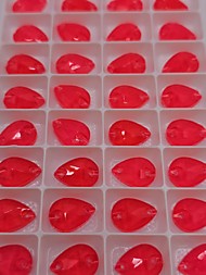 Капли Неон Красный коралл 10*14мм