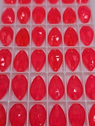 Капли Неон Красный коралл 11*18мм