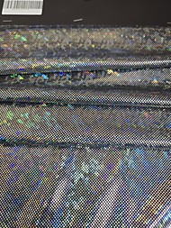 Голография №140 цвет Серебро на черном Большая Точка.