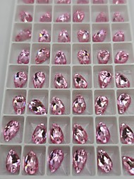 Капли Лайт Роза 7*12мм, упаковка 48 шт.