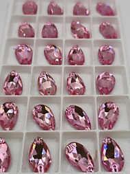 Капли Лайт Роза 11*18мм упаковка 24 шт.