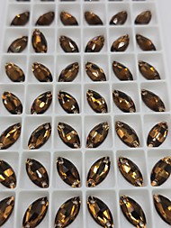 Лодочки Темный Топаз 7*15мм