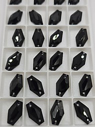 Шестиугольник Джет черный 11*18мм