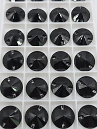 Риволи 16мм Джет черный упаковка 24 шт.