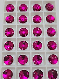 Риволи Fiery Rose 12mm упаковка 28 шт.