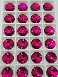 Риволи Fiery Rose 14мм упаковка 28 шт.