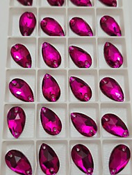 Капли Fiery Rose 11*18mm упаковка 24 шт.