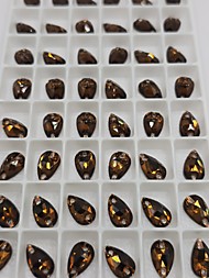 Капли Темный Топаз 7*12мм