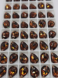 Капли Темный Топаз 10*14мм