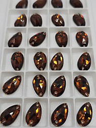 Капли Темный Топаз 11*18мм