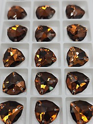 Триллиант Темный Топаз 17мм, упаковка 18 шт.