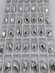 Лодочки Серебро 7*15мм, упаковка 42 шт.