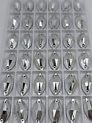 Лодочки Серебро 9*18мм, упаковка 36 шт.