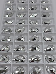 Капли Серебро 10*14мм, упаковка 36 шт.