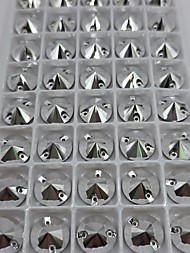 Риволи Серебро 12мм, упаковка 40 шт.