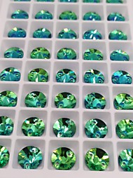 Риволи Перидот 10мм,упаковка пластина 45 шт.